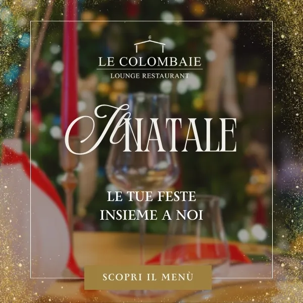 Le Colombaie Lounge Restaurant popup Menu di Natale